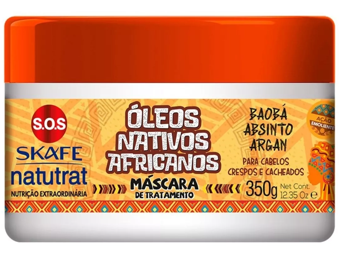 Máscara de Tratamento Natutrat S.O.S. Leos Nativos Africanos 350 KERAFORM