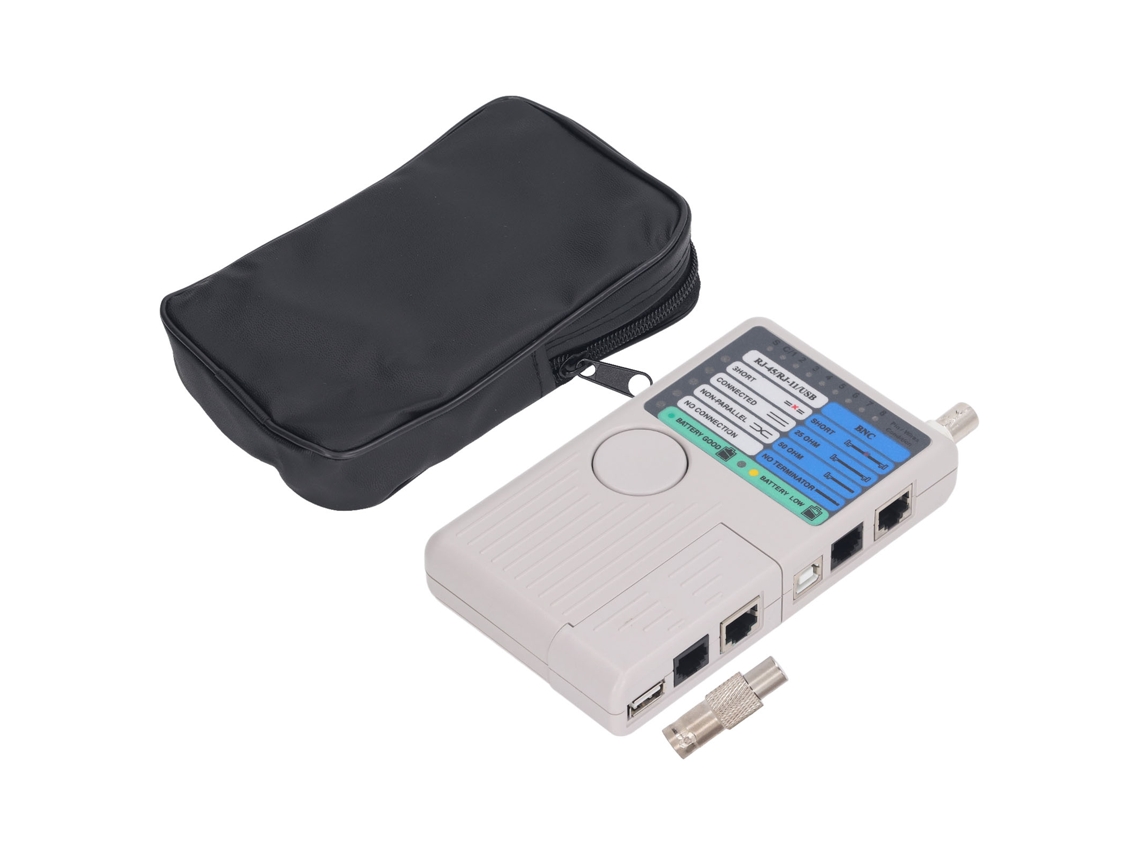 Testador de Cabo Ethernet Automático com Proteção POE e Teste de Cabos Blindados | S/MARCA