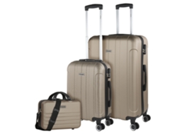 Conjunto de Malas Rígidas ITACA Havel Champagne Abs 48X73X28 Cm