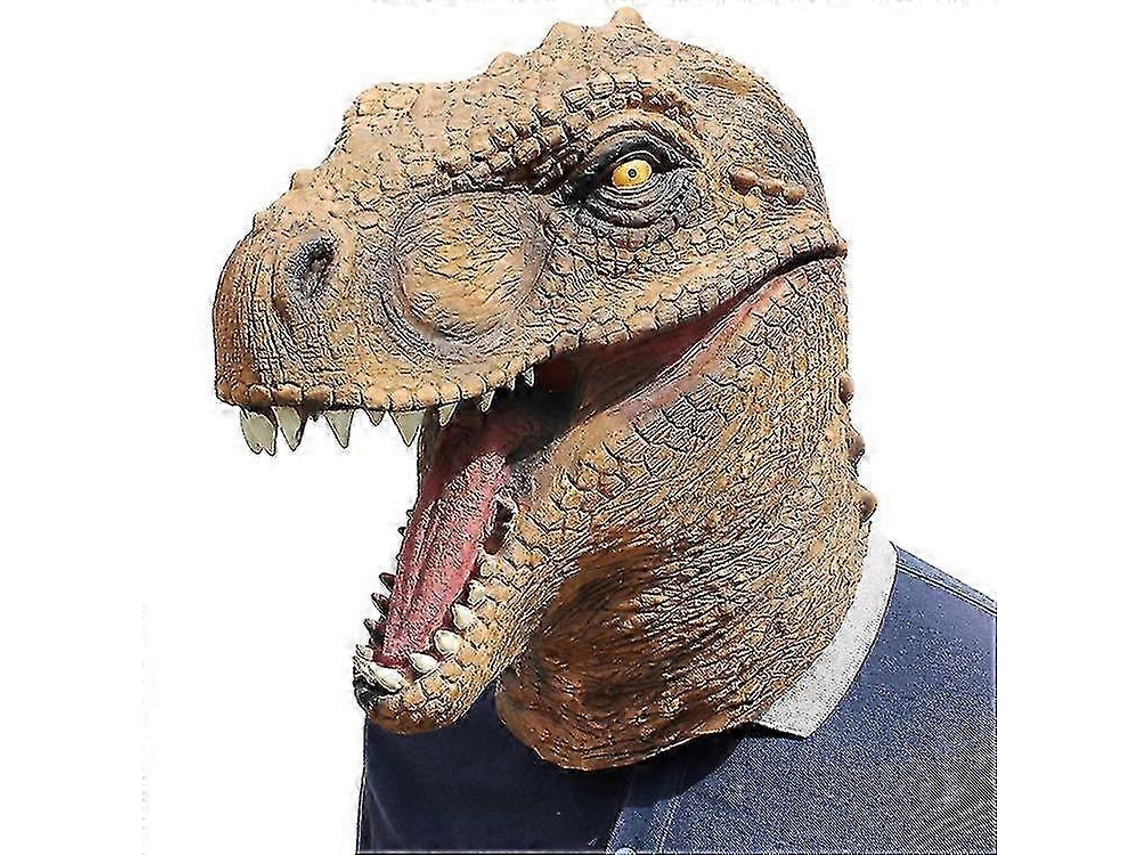Máscara Realista De Cabeça De Dinossauro T Rex De Látex Para Fantasias De Halloween, Carnaval E Festas De Cosplay Olysi Shop