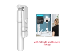 Lurelia Tripé Extensível Para Telemóvel Bluetooth 185 Mm 435 Mm Mãos-livres Sem Fios Branco