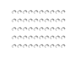 50 ganchos de aço inox para cano de drenagem, com lâmpadas de Natal, 20x14mm | S/MARCA