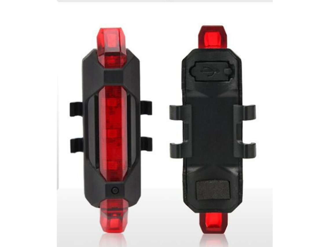 Unidades De Luzes Traseiras Para Bicicleta Com Carregamento Usb, Luz De Circulação Diurna Para Ciclismo Noturno Aquaforge (vermelha)