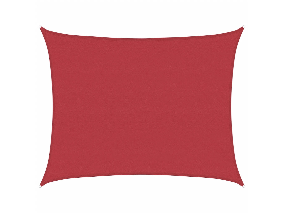 Maison Exclusive - Para-sol Estilo Vela 160 G/m² 6x8 M Pead Vermelho