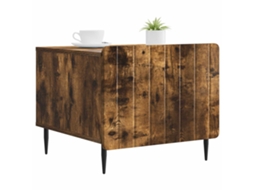 Mesa de Centro com Gaveta Carvalho Fumado 49x50x42 Cm MAISON EXCLUSIVE