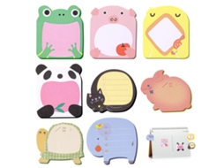 Pacote com 24 Blocos de Notas Adesivas, Blocos de Notas Adesivas Fofos, Blocos de Notas Adesivas com Animais MDUG