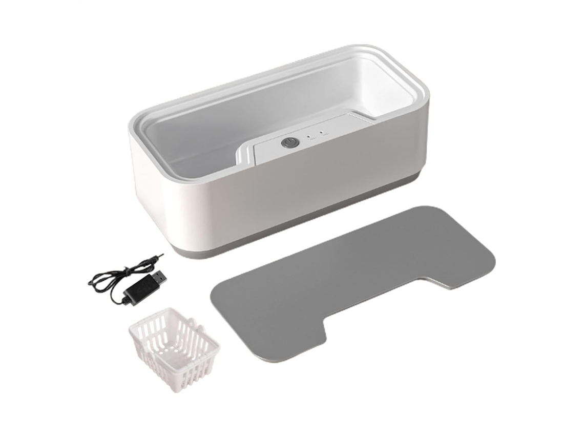 Aparelho De Limpeza Ultrassônica | Ferramenta Para Limpeza De Joias, Dispositivo Para Limpeza De Óculos | Ultrassônico Portátil (branco)