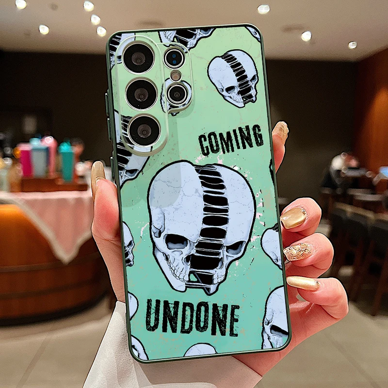 Capa Para Celular Galaxy A15 Com Estampa Criativa De Caveira E Sistema Magnético (verde)