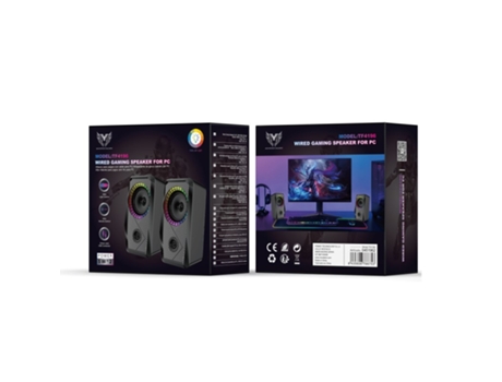 Coluna Gaming Com Luz Led Rgb Mtk