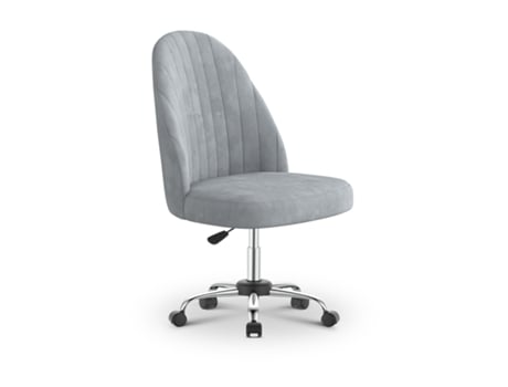 Cadeira De Escritório Com Rodas Universais Botifly (cinzento Tecido De Veludo Conforto)