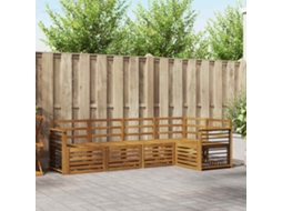 Vidaxl Conjunto De Sofás Para Exterior 5 Unid. Natural Poliéster