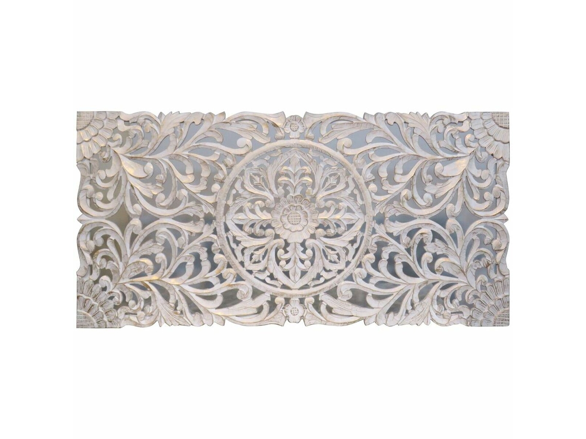 Cabeceira de Cama DKD HOME DECOR (Branco - Madeira MDF - 4 x 180 x 90 cm)