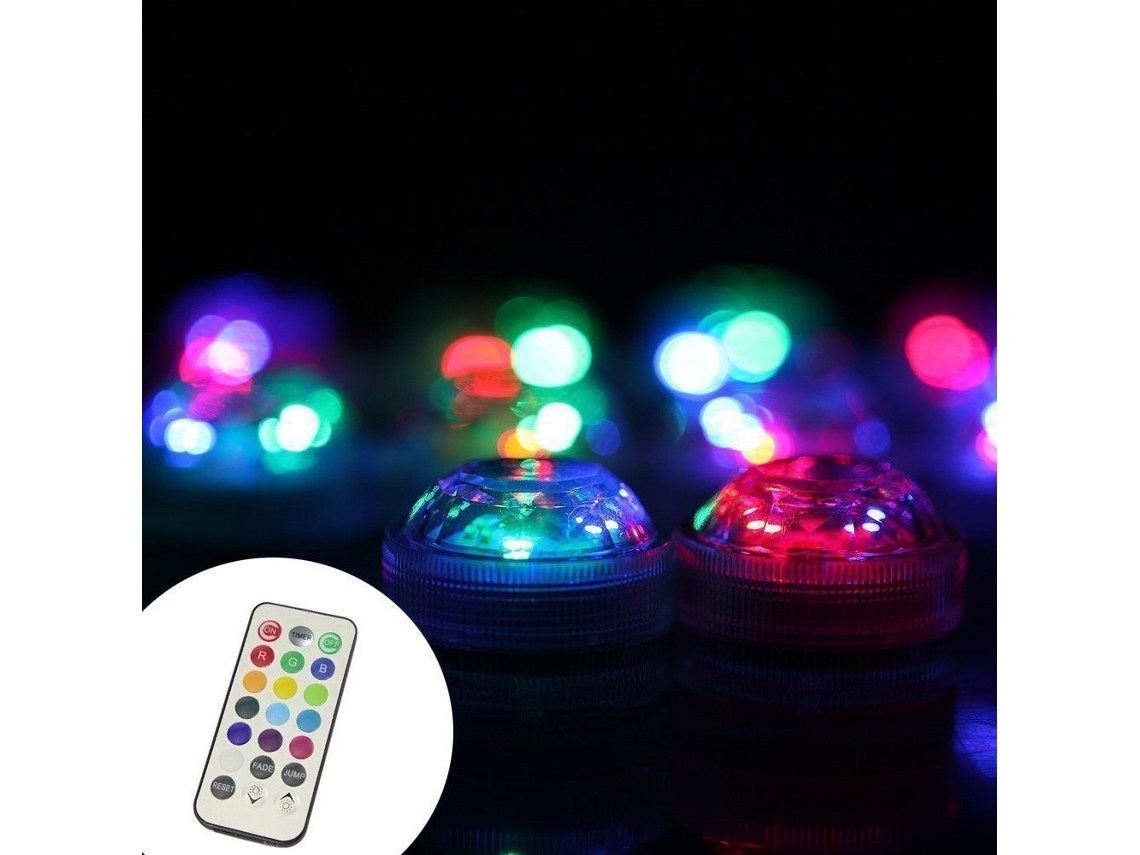 Conjunto de 10 Mini Luzes Led Submersíveis Aled para Uso Subaquático BRILVIBERA