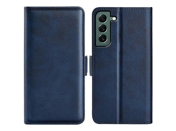 Capa De Couro Com Fecho Magnético Duplo Para Samsung Galaxy S23+ 5g