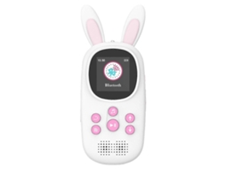 Leitor De Mp3 De 32 Gb Para Crianças, Com Design De Coelho Fofo, Compatível Com Bluetooth E Mp3 E Mp4.