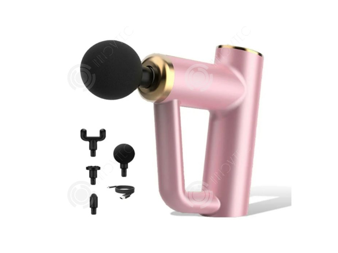 Massage Muscular Inn 6 Velocidades Com 4 Cabeçotes De Massagem, Tela Lcd 1200 3200rpm, Uma Amplitude De 6 Mm Atinge Diretamente O Músculo. Innovtec