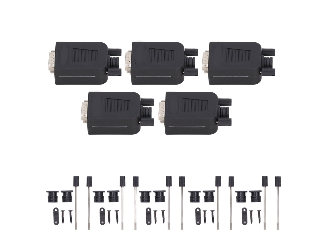 Adaptador Db9 Rs232 Macho Com Parafusos 5 Conjuntos