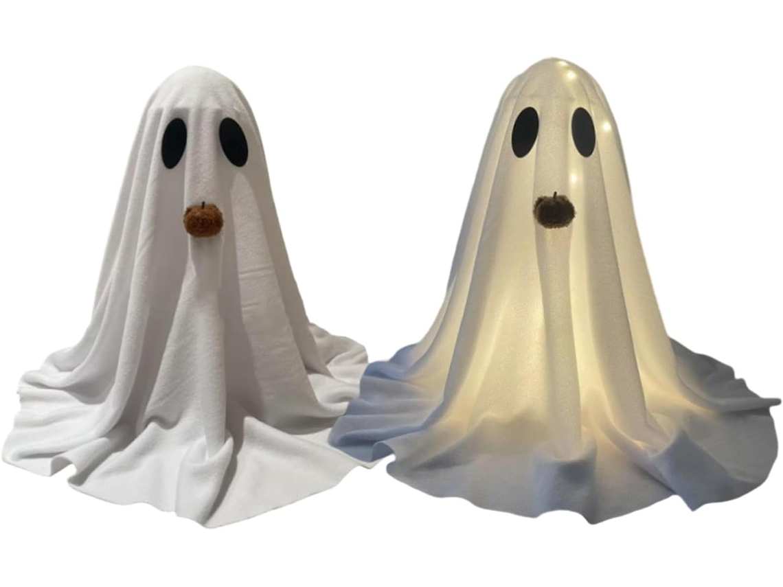 Decorações De Fantasma Com Luz Led Para Uso Interno Conjunto De 2 Peças De Enfeites Estéticos Pa Gokoco