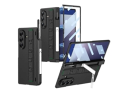 Capa Dobrável Com Dobradiça Magnética Integrada Gkk, Suporte Para Celular, Alça De Pulso E Porta-caneta Para Samsung Galaxy Z Fold7 5g.
