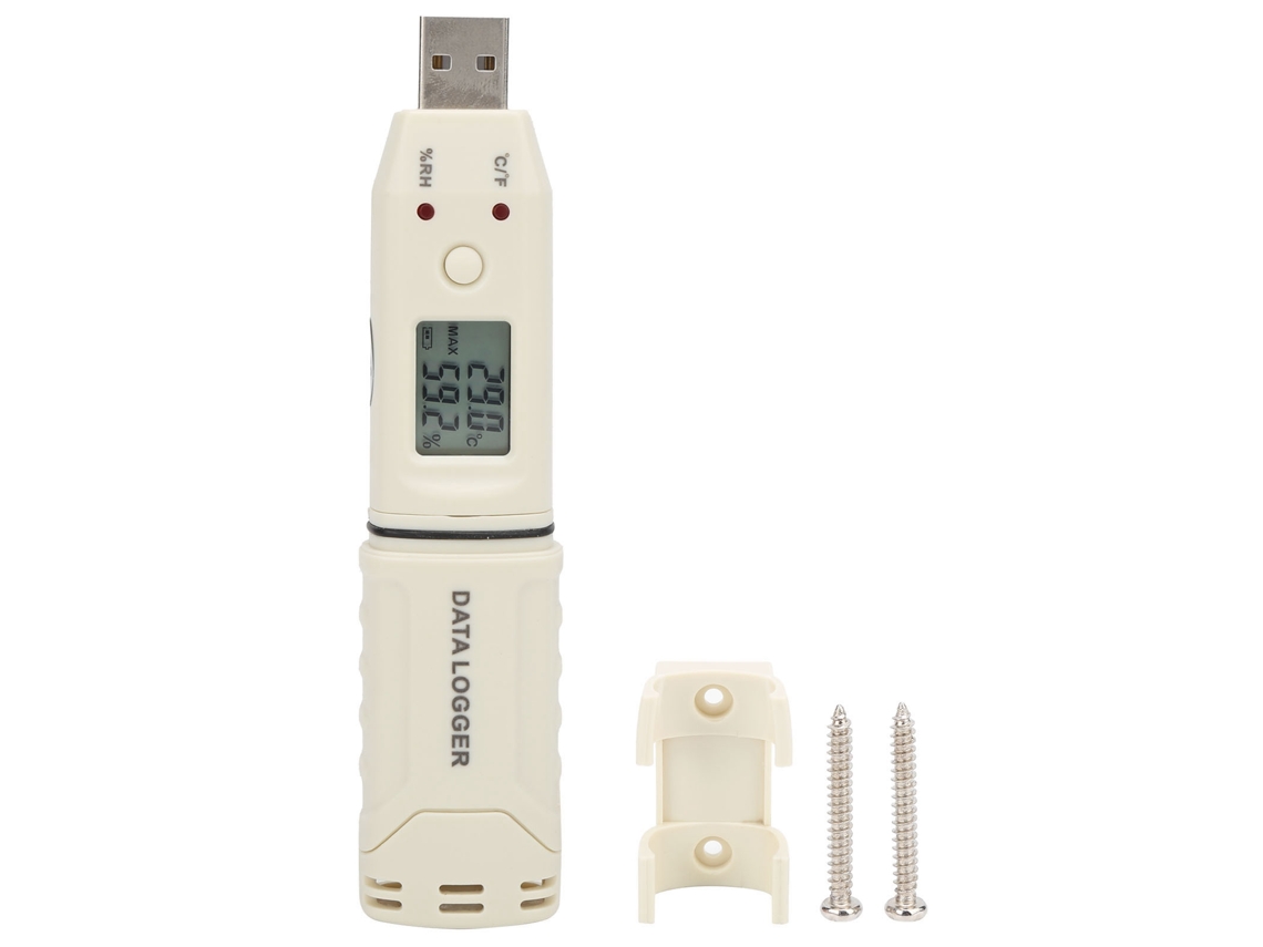 Registrador de temperatura e umidade GM1365 para laboratório, estufa, armazém, freezer S/MARCA