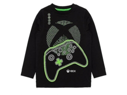Conjunto De Pijama De Manga Comprida Com Estampa De Controle De Videogame Xbox Para Meninos Hengjian