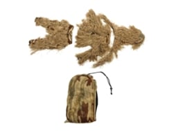 Traje de camuflagem 3D para crianças, 5 em 1, com jaqueta, calças e bolsa