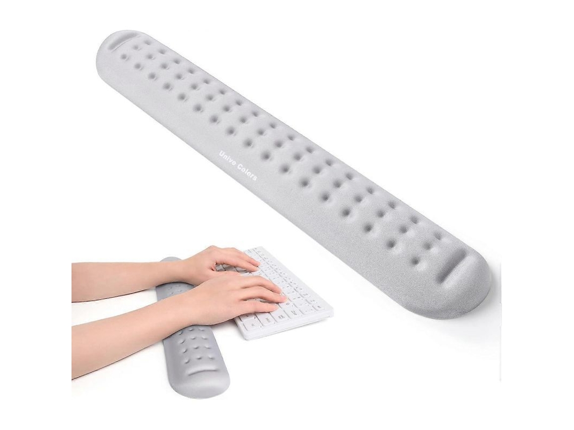 Yuru apoio de Punho para Teclado e Rato em Espuma de Memória Superfina, Suporte Ergonómico Cinza