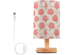 Abajur De Cabeceira Kcldeci Com Padrão Cérebro E Raios, Ideal Para Quarto, Estilo Fazenda, Mesa De Cabeceira, Sala De