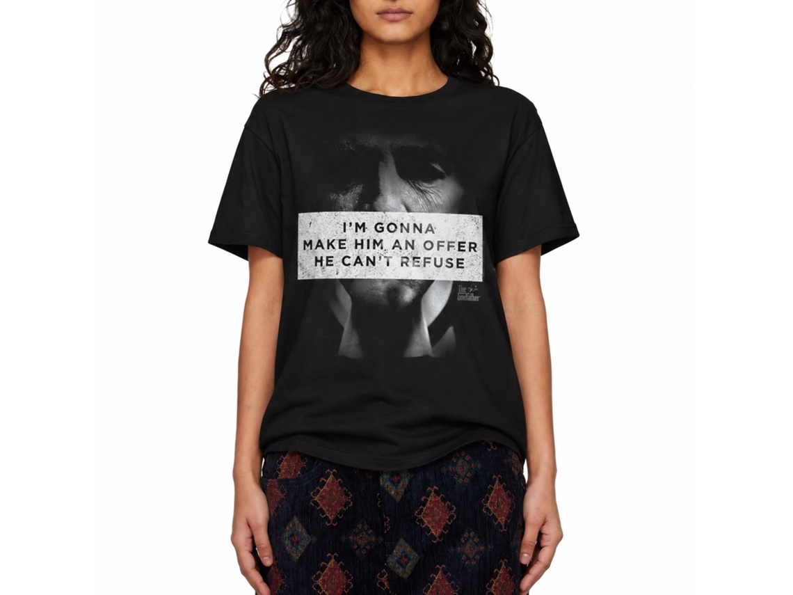 Rockinstone Godfather Make Him An Offer Black Adult T-shirt Size:l