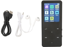 Lecteur Mp3 Mp4, Bluetooth, Écran Pouces, Portable Avec Mince 1, 8 Audio Vidéo Sans Perte Hifi, Léger (noir)