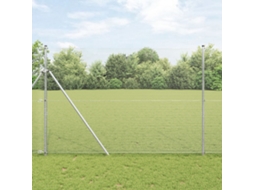 Cerca De Arame Soldado Com 13 Postes 1.6x50 M Aço Galvanizado Wsd101159 Lovely Home