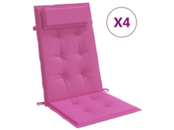 Highback Chair Cushion, Highback Chair Cushions Vidaxl Cor-de-rosa Tecido (n/a)