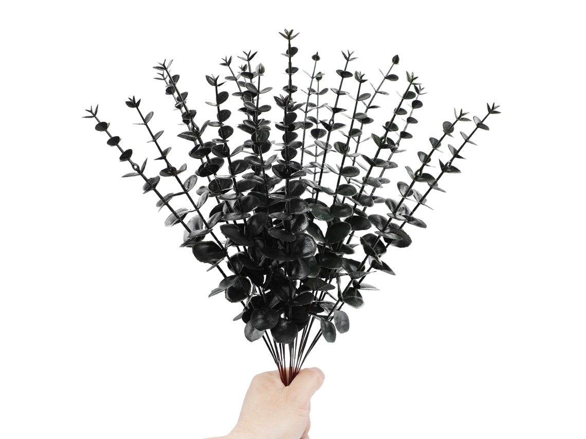 Laxiscreed Ramos De Eucalipto Artificial Com 24 Caules Para Decoração E Arranjos Florais