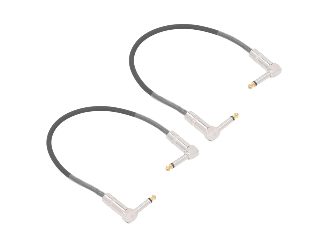 Cabo De Conexão Para Guitarra De 12 Polegadas, 2 Peças, Plugue De 1