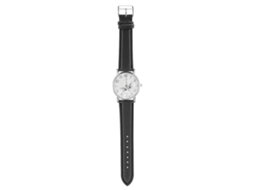 Relógio de Pulso Feminino Analógico de Quartzo com Cinto de Couro Pu Preto Moda