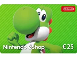 Código digital para fundos da Nintendo eShop: 25 euros