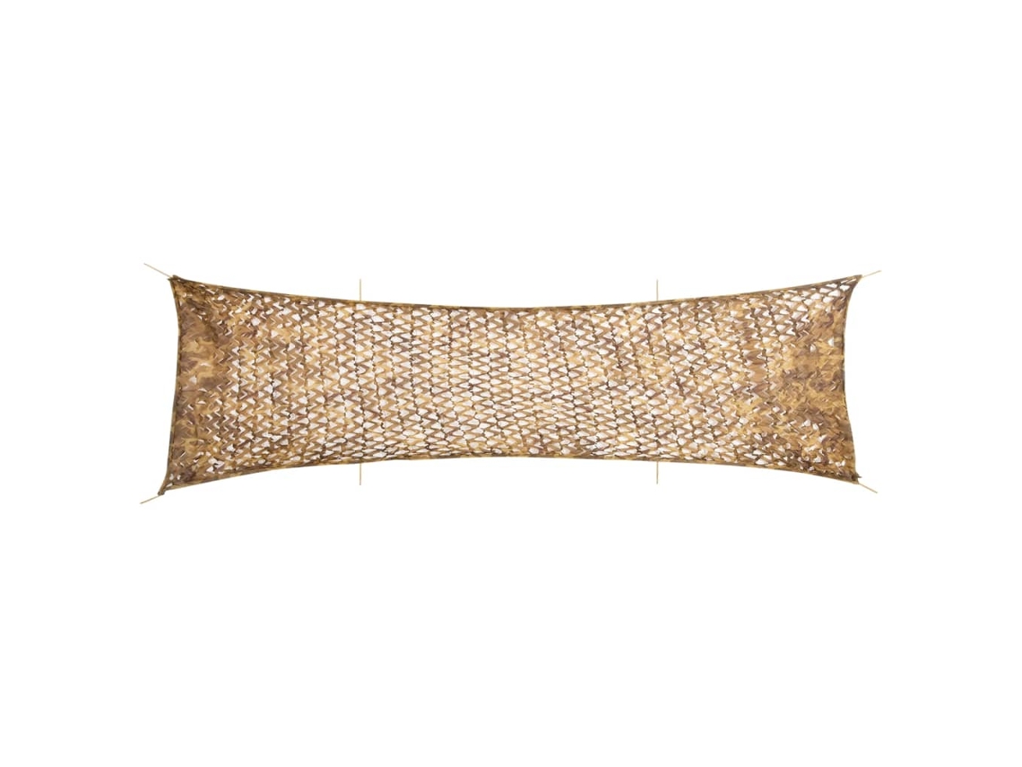Vidaxl Rede De Camuflagem Com Saco De Arrumação 753x199 Cm Areia