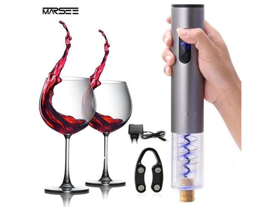 Saca-rolhas Elétrico Compatível Com Abridor De Garrafas De Vinho Recarregável-aquaforge