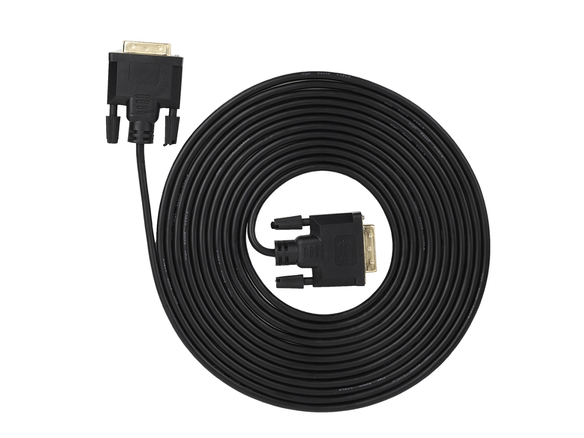 Cabo De Extensão Para Monitor Lcd Dvi Macho Para Dvi Macho 24+1pin Link Duplo 5m
