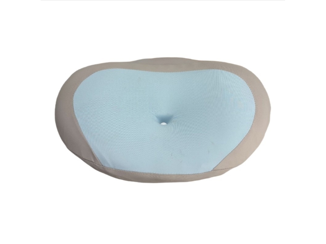 Travesseiro Cervical de Espuma Viscoelástica para Alívio da Dor e Alinhamento da Coluna Vertebral, Azul AQUAFORGE