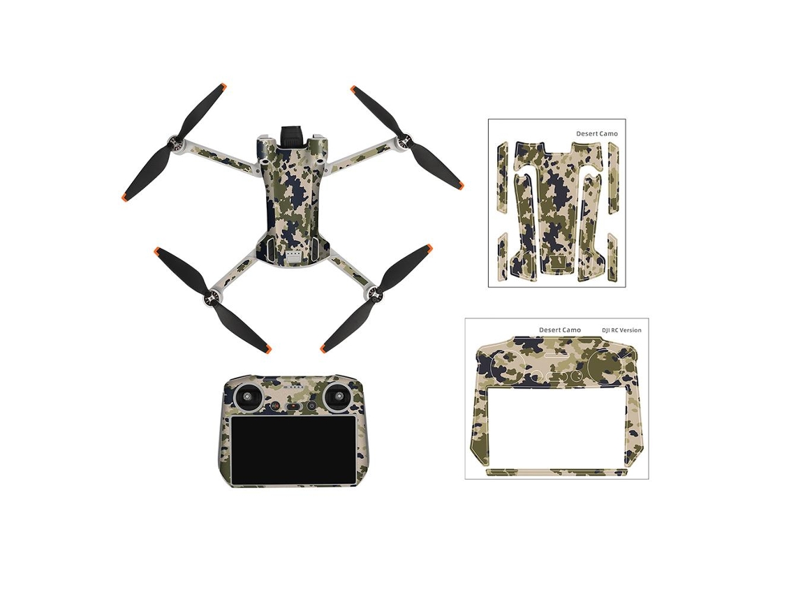 Walshlxq set de Adhesivos para Drone Impermeáveis Compatíveis com Dji Mini 3 Pro e Controle Remoto Acessórios de Proteção
