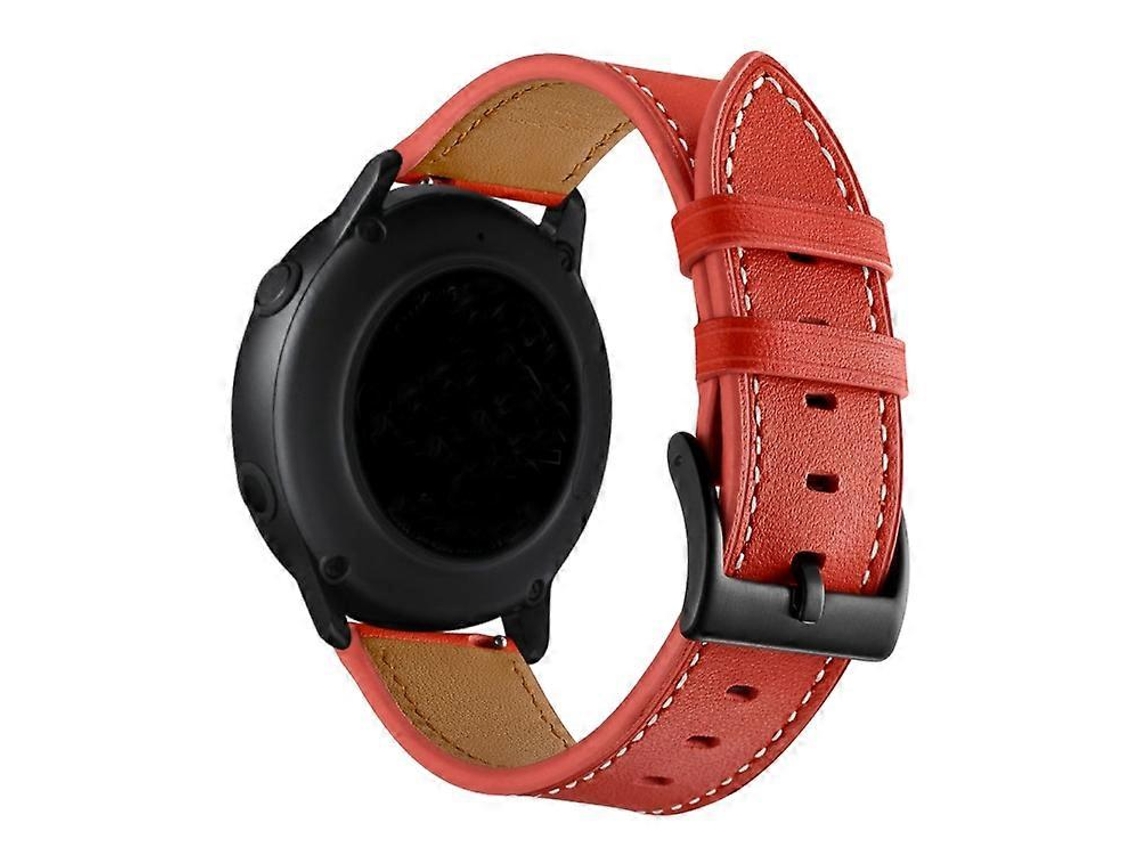 Pulseira De Couro De Primeira Camada Com Costura Para Huawei Watch Gt3 Pro 43mm / 46mm 22mm