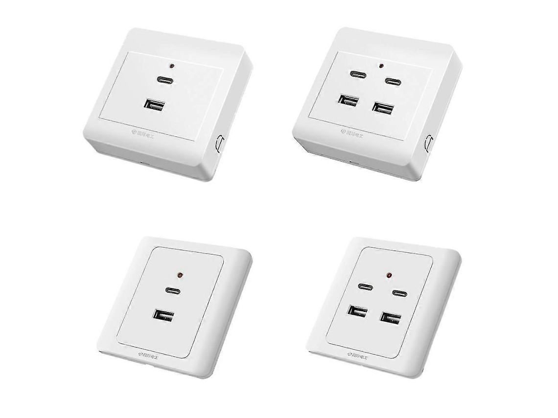 Carregador De Parede Usb Tipo C Com Tomada E Portas