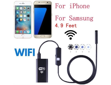 Yzw 389 Câmera De Inspeção Endoscópica Smart Wifi Hd 720p À Prova Dágua Para Iphone Preto 100 De Nouvelles Et De Grande Qualité