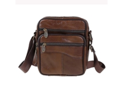 Bolsa tiracolo masculina de couro Lalamoli, bolsa transversal, bolsa tote