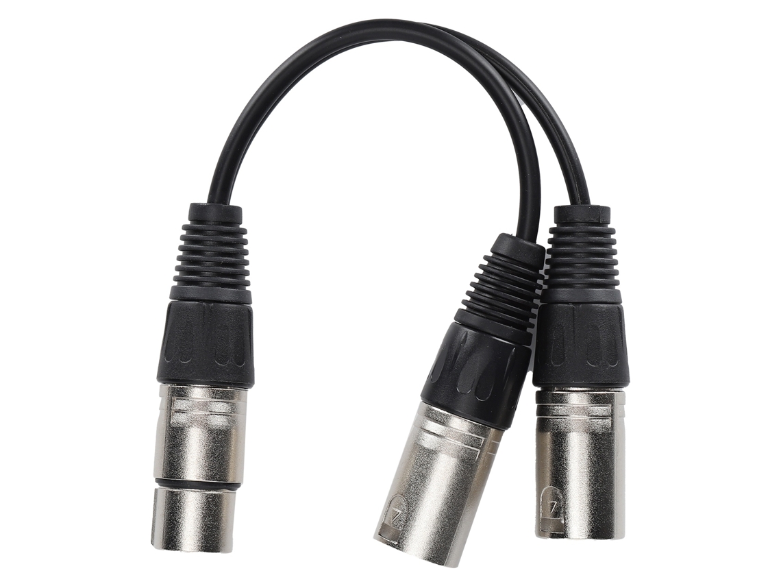 Lurelia Cabo Xlr Macho/fêmea 3 Pinos 1 M 3,3 Pés Branco, Balanceado, Para Microfones, Mixer, Amplificador E Colunas Ativas