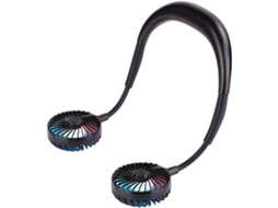 Mini ventilador portátil de pescoço com faixa e bateria recarregável S/MARCA