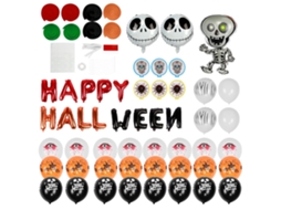 Balões Halloween Cabeça Calavera Papel Alumínio