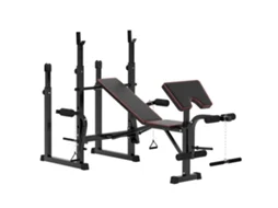 Banco Multifunçõe Aço, Eva E Pp Cor Preto 107x44x88 Cm Sportnow