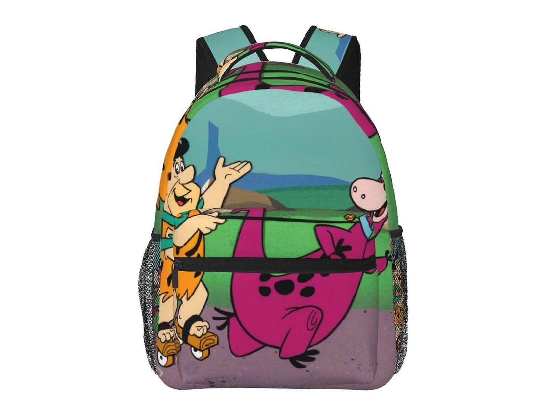 Mochila Flintstones Elegante, Leve E À Prova Dágua Para Estudantes, Com Alças Ajustáveis. Olysi Shop
